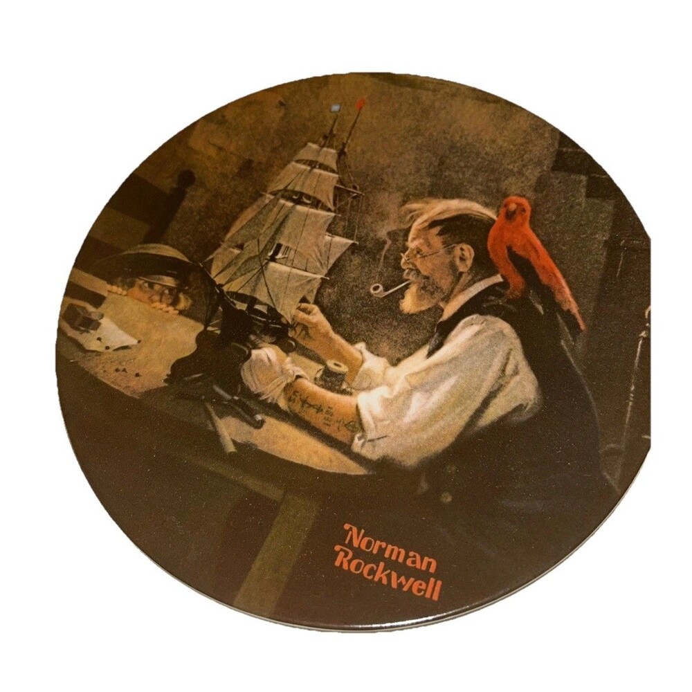 1980 The Ship Builder Limited Edition Norman Rockwell Knowles COA & Box